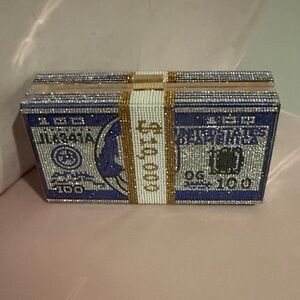 Crystal Money Clutch
